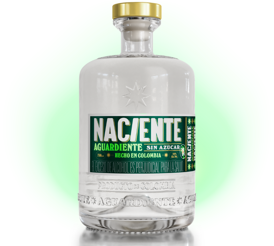 NACIENTE AGUARDIENTE 24° SIN AZÚCAR 750 ML
