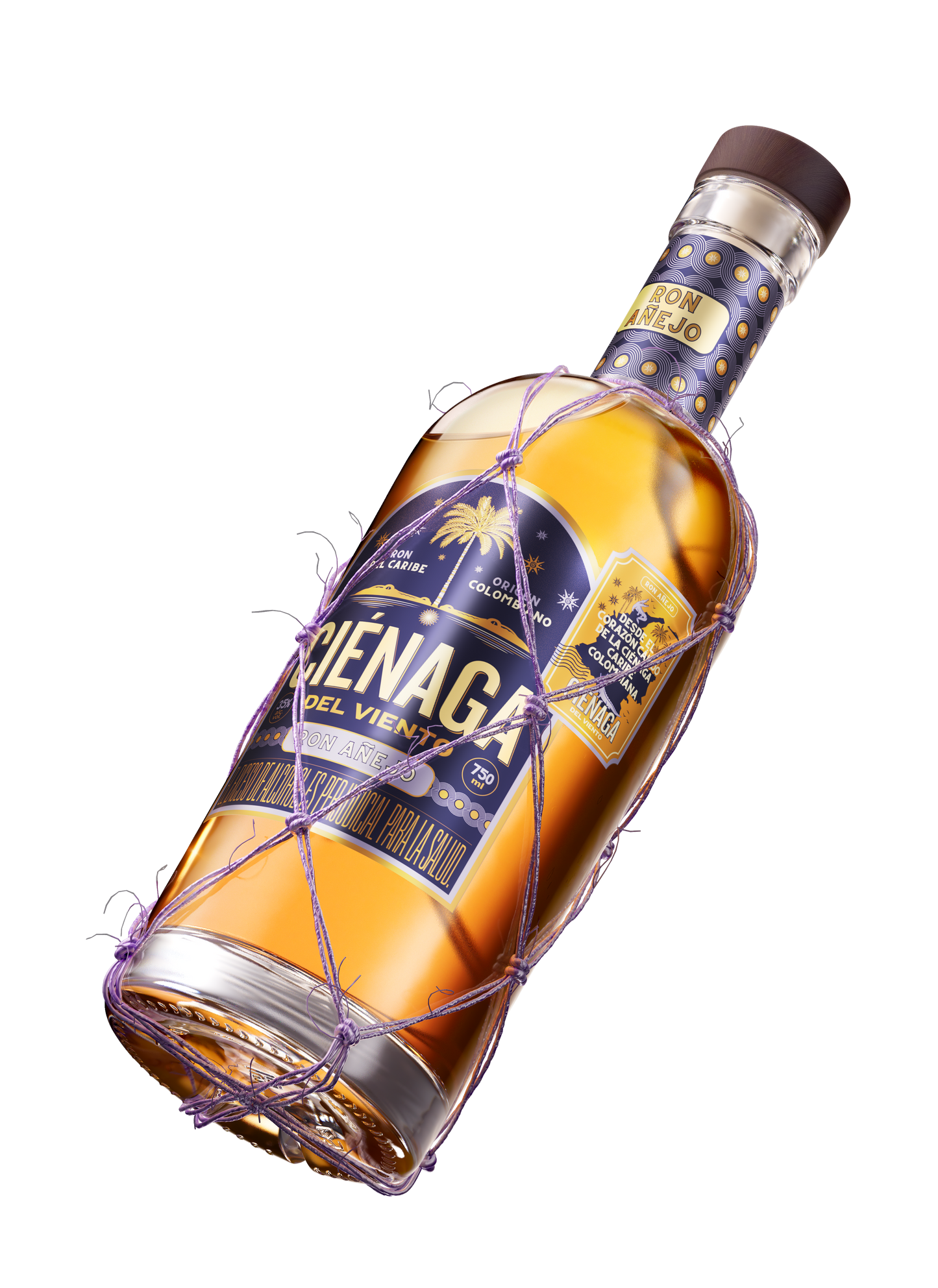 CIÉNAGA DEL VIENTO RON AÑEJO 750 ML